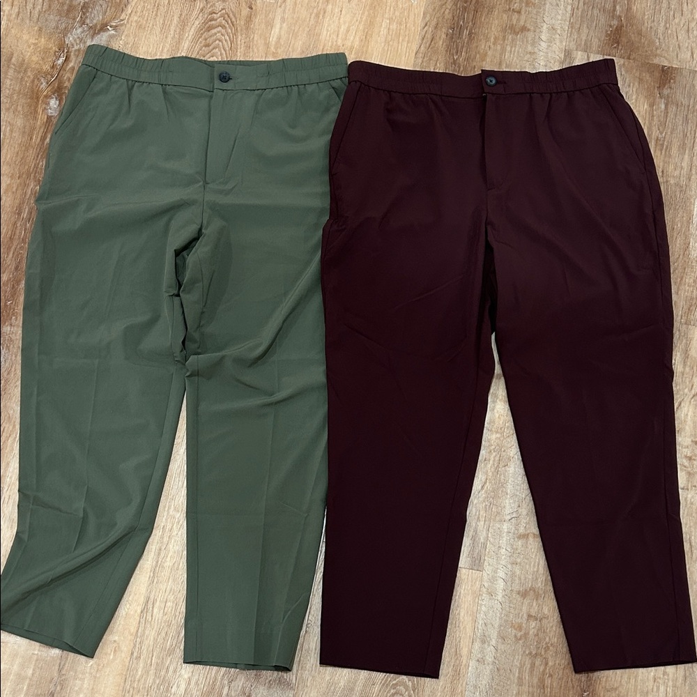 Banana Republic Green and Maroon Pants